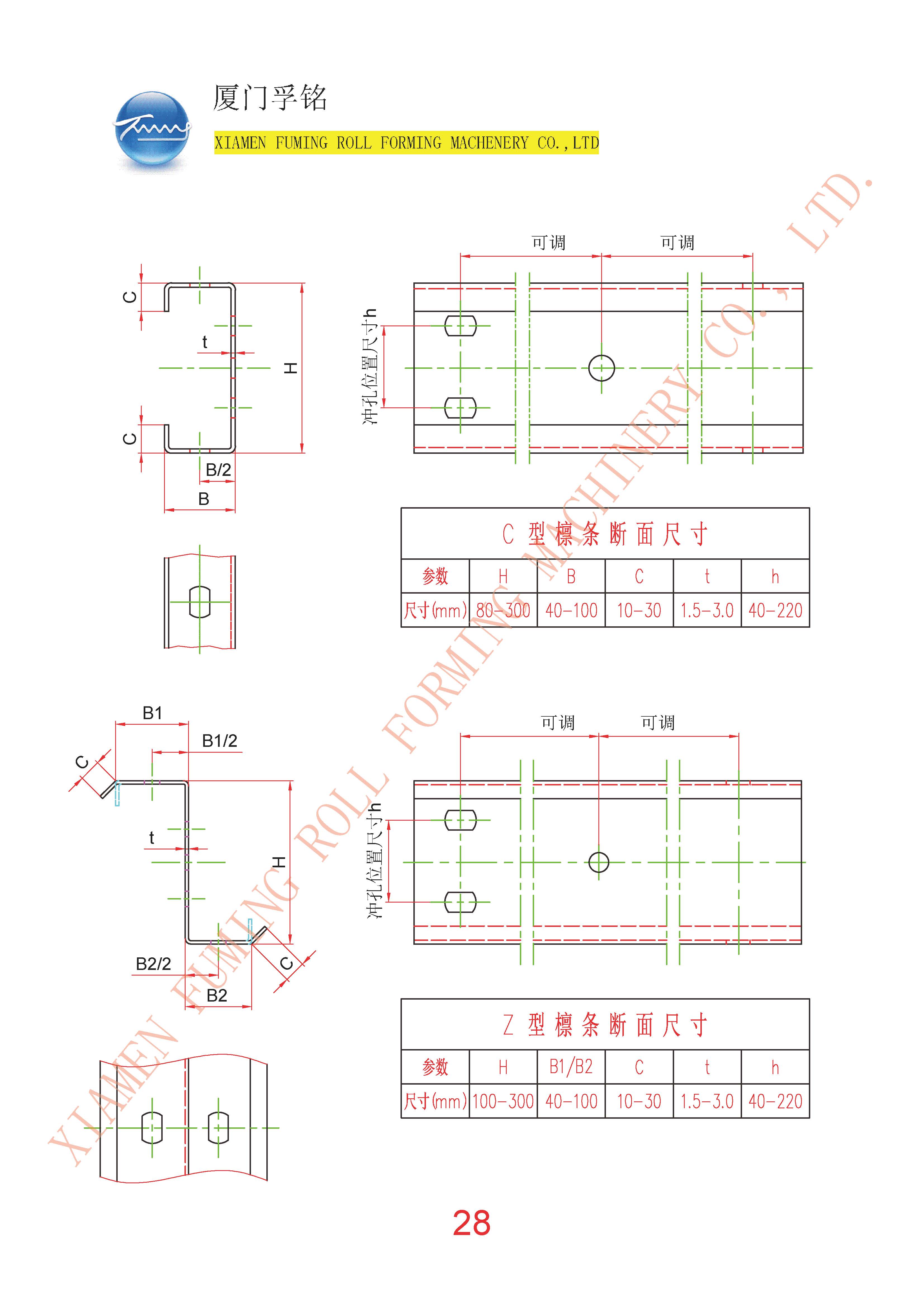 C & Z Section Purline Series