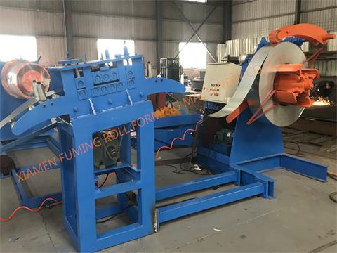 5T*600 simple un-coiler with pre-leveling device